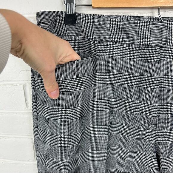 Talbots Herringbone Houndstooth Curvy Fit Wool Blend Trouser Pants Size 12 - Picture 8 of 12